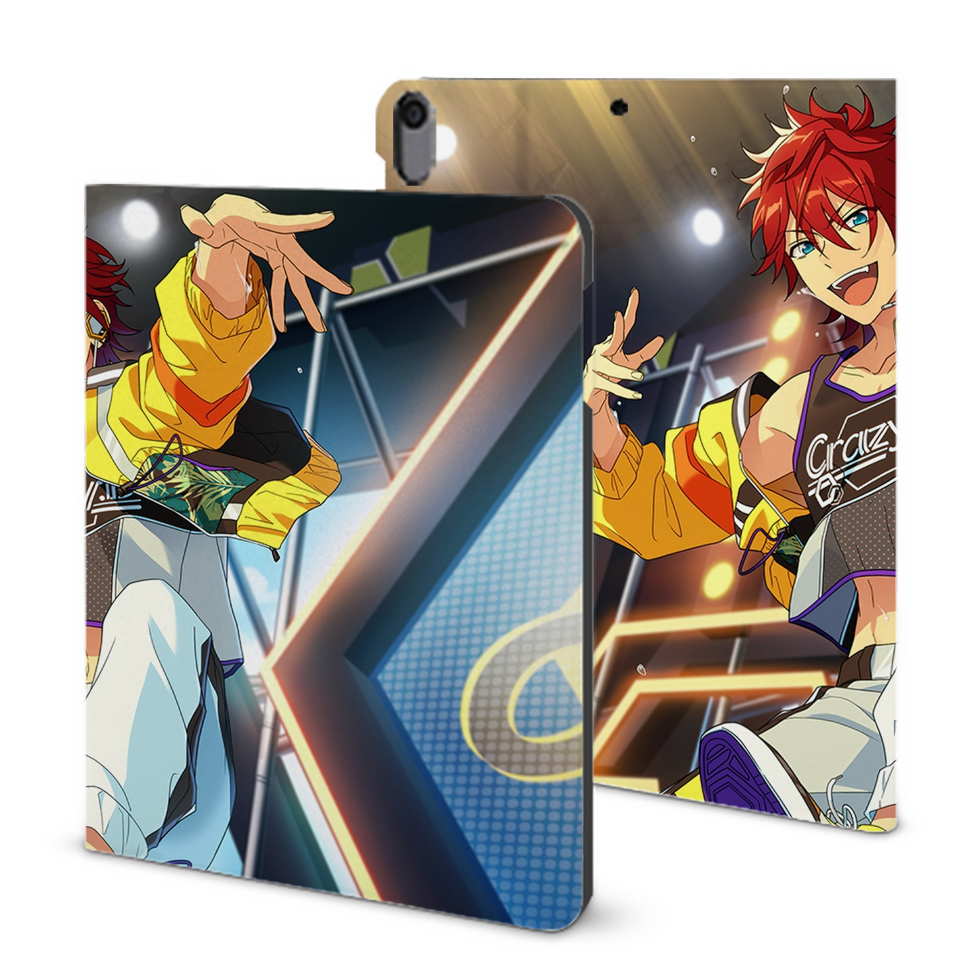 （画像用） あんさんぶるスターズ! Ensemble Stars IPad ケース ブック型 PUレザー TPU 耐衝撃 軽量 薄型 ペン収納なし 全面保護 IPad 各モデル対応